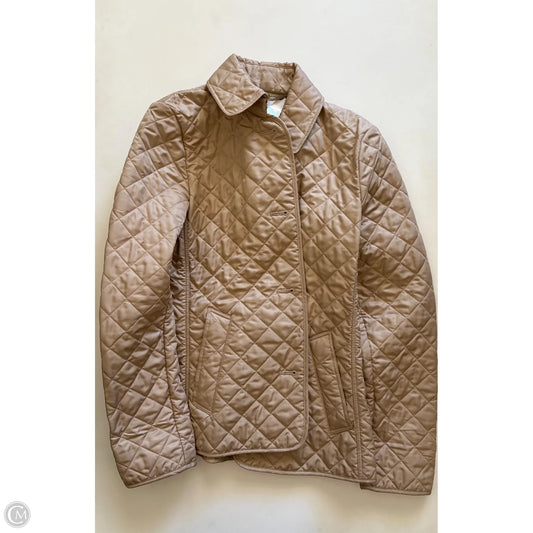 Coat Luxury Designer By Burberry In Tan, Size: M