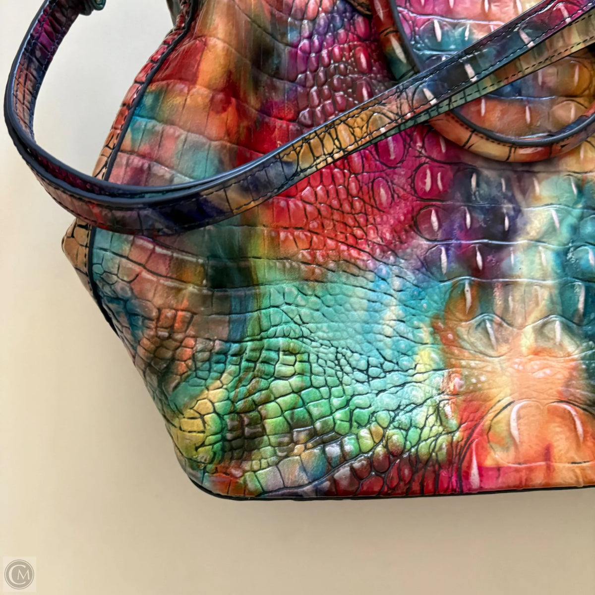Handbag Designer By Brahmin, Size: Large
