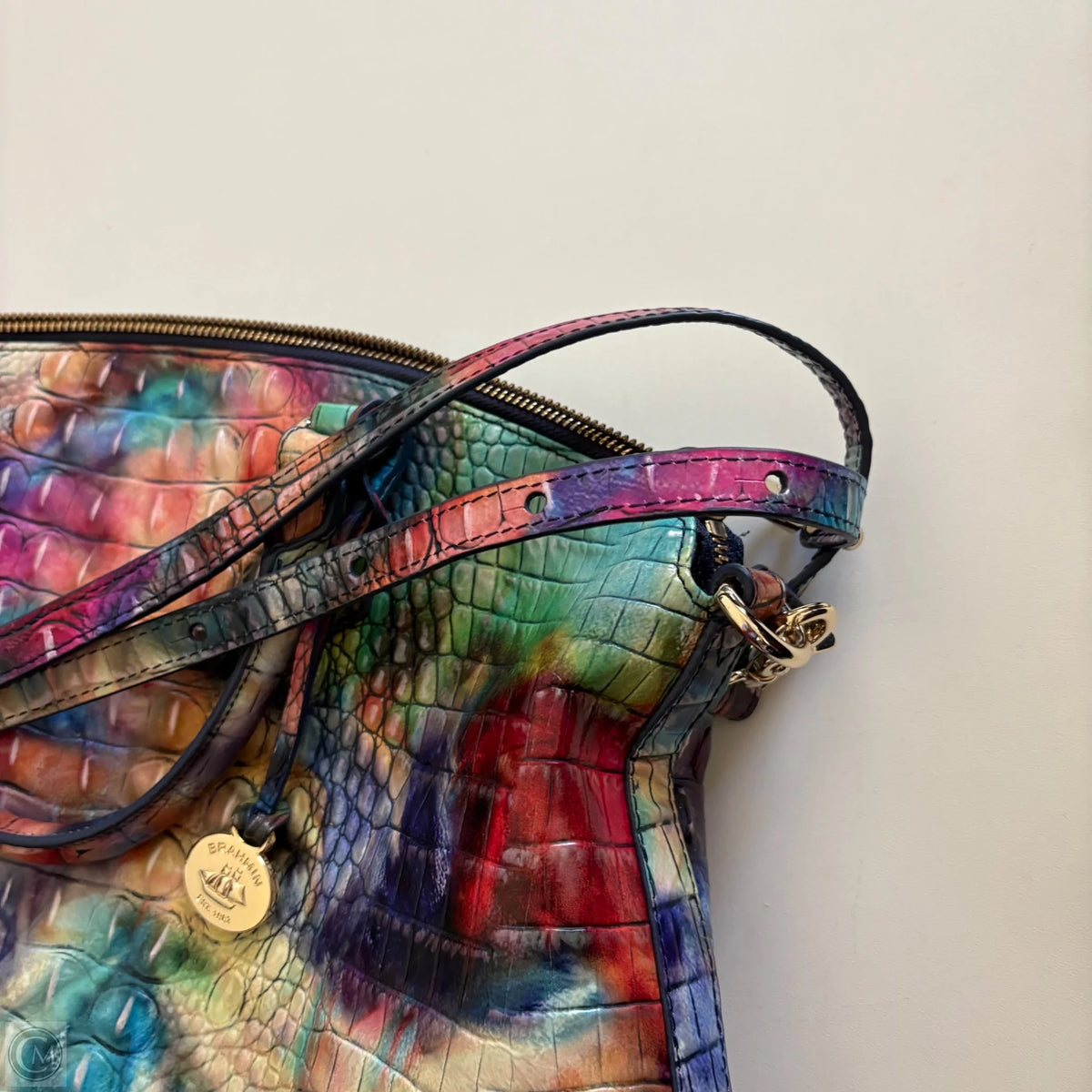 Handbag Designer By Brahmin, Size: Large