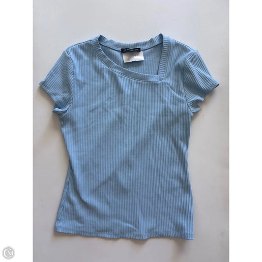Top Short Sleeve By Inc In Blue, Size: Lp