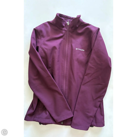 Athletic Jacket By Columbia In Maroon, Size: L