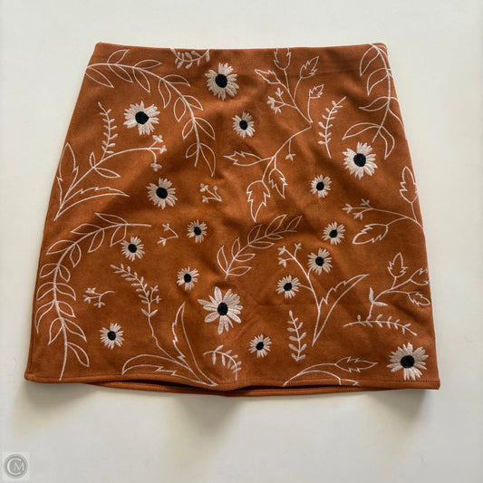 Skirt Mini & Short By Blue Rain In Orange, Size: Xs