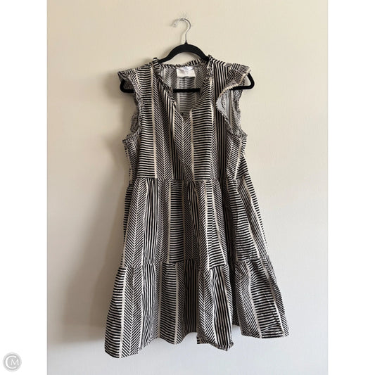 Dress Casual Maxi By Time And Tru In Black, Size: L