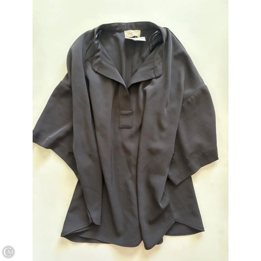 Blouse Short Sleeve By Melloday In Black, Size: L