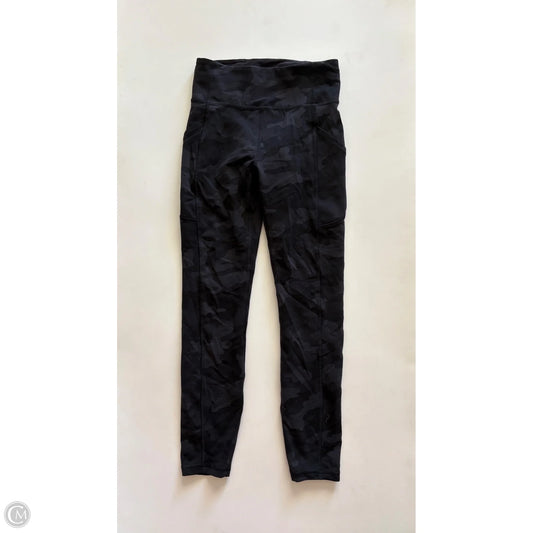 Athletic Leggings By Lululemon In Camouflage Print, Size: 4
