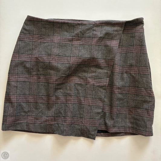Skort By Old Navy In Plaid Pattern, Size: L