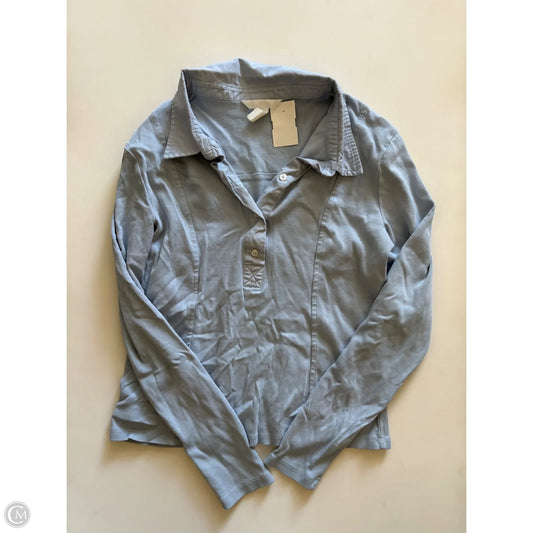 Top Long Sleeve By H&m In Blue, Size: M