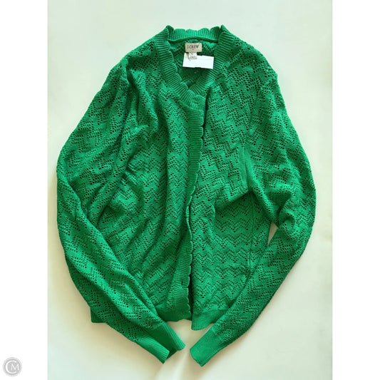 Sweater Cardigan By J. Crew In Green, Size: L