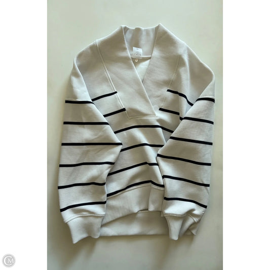 Sweatshirt Crewneck By Calia In White, Size: M