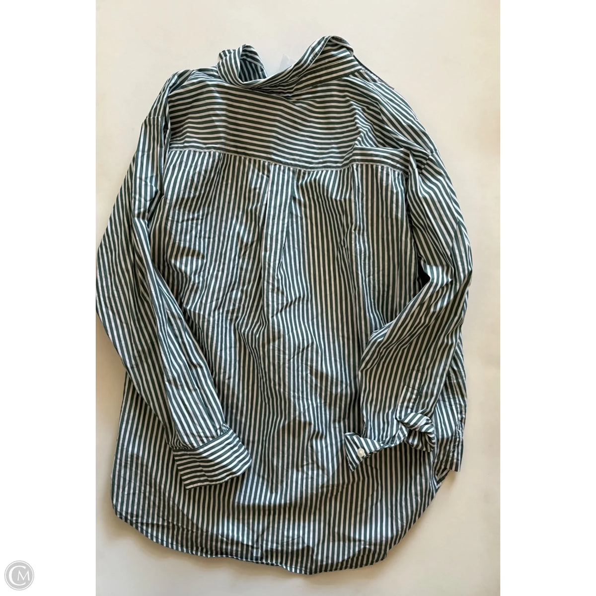 Top Long Sleeve By Loft In Striped Pattern, Size: S