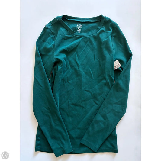 Top Long Sleeve By J. Crew In Green, Size: L