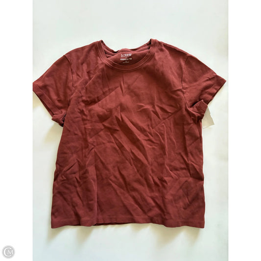Top Short Sleeve By J. Crew In Brown, Size: L