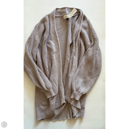 Sweater Cardigan By Universal Thread In Grey, Size: M