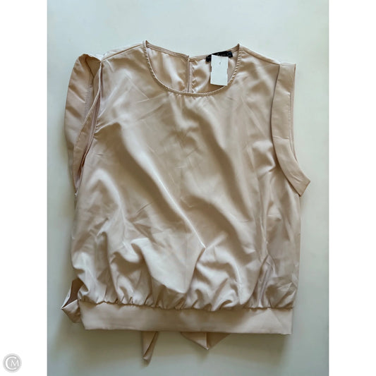 Blouse Sleeveless By Emery Rose In Cream, Size: L