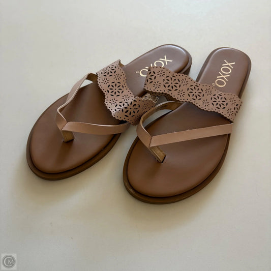 Sandals Flip Flops By Xoxo In Pink, Size: 6