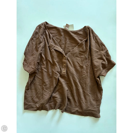 Top Short Sleeve By Old Navy In Brown, Size: M