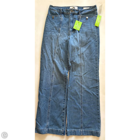 Jeans Wide Leg By Sam Edelman In Blue, Size: 12