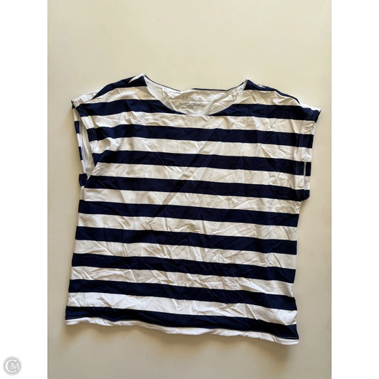 Top Sleeveless By Tahari In Striped Pattern, Size: L