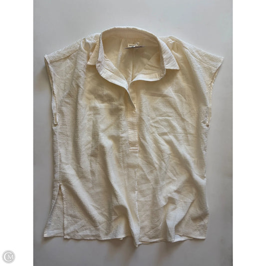 Top Sleeveless By Max Studio In Cream, Size: Xs