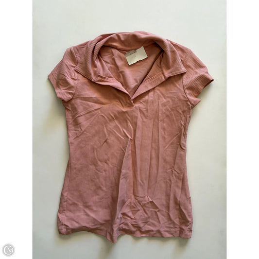 Top Short Sleeve By Calia In Peach, Size: S