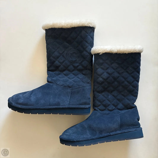 Boots Designer By Michael Kors In Blue, Size: 9