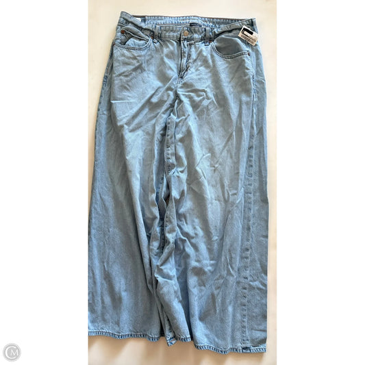 Jeans Wide Leg By American Eagle In Blue, Size: 14