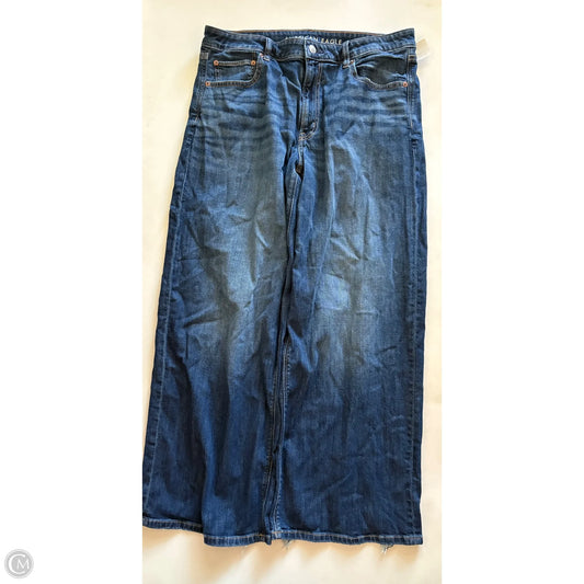 Jeans Wide Leg By American Eagle In Blue, Size: 12