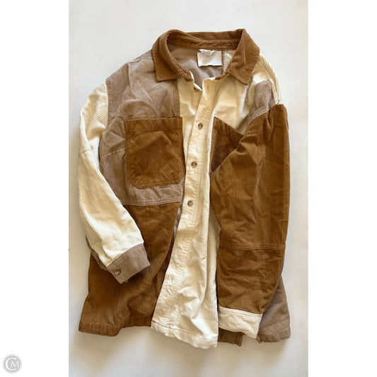 Top Long Sleeve By Cato In Brown, Size: 14