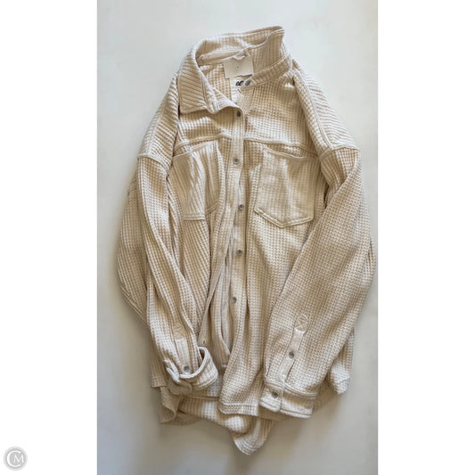Top Long Sleeve By Aerie In Cream, Size: Xl