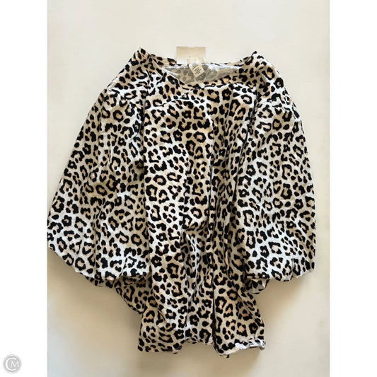 Top Short Sleeve By H&m In Animal Print, Size: 3x