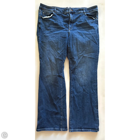 Jeans Straight By Ann Taylor In Blue, Size: 18