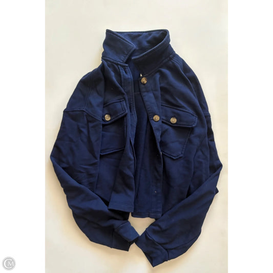 Jacket Shirt By Lou And Grey In Navy, Size: L