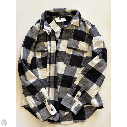 Top Long Sleeve By Love Tree In Plaid Pattern, Size: S