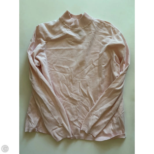 Sweater By Chicos In Pink, Size: Xl