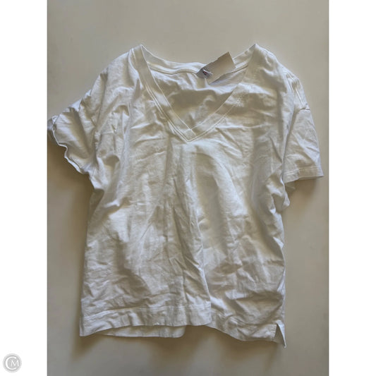 Top Short Sleeve By Old Navy In White, Size: L