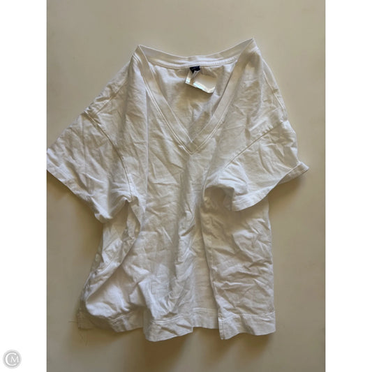 Top Short Sleeve By Old Navy In White, Size: L