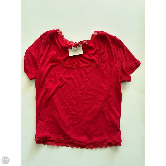 Top Short Sleeve By Olive And Oak In Red, Size: L
