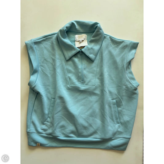 Sweatshirt Collar By Simply Southern In Blue, Size: L