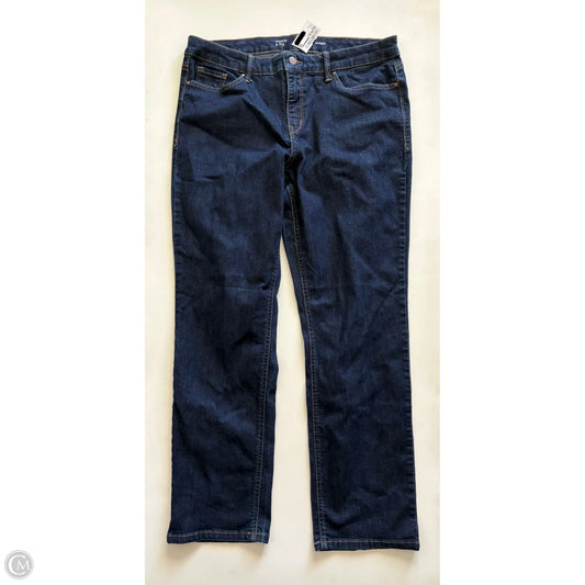 Jeans Straight By Crown And Ivy In Blue, Size: 14