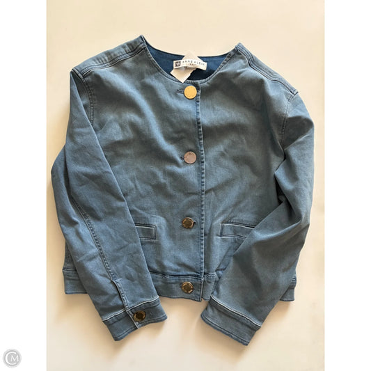Jacket Denim By Anne Klein In Blue, Size: M