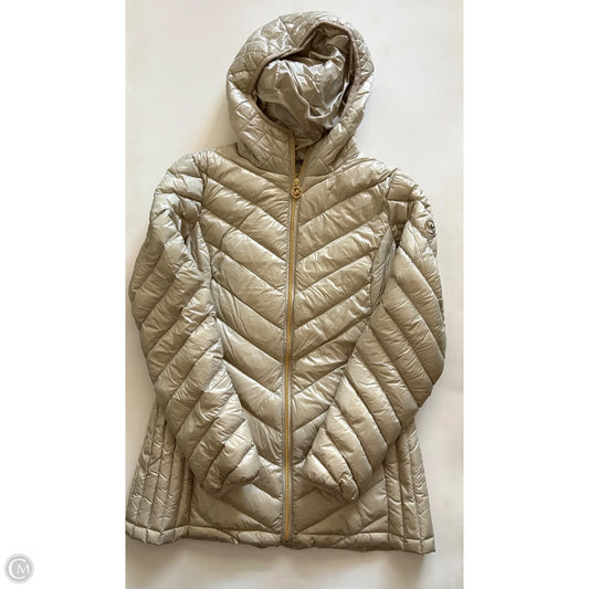 Coat Puffer & Quilted By Michael By Michael Kors In Tan, Size: S