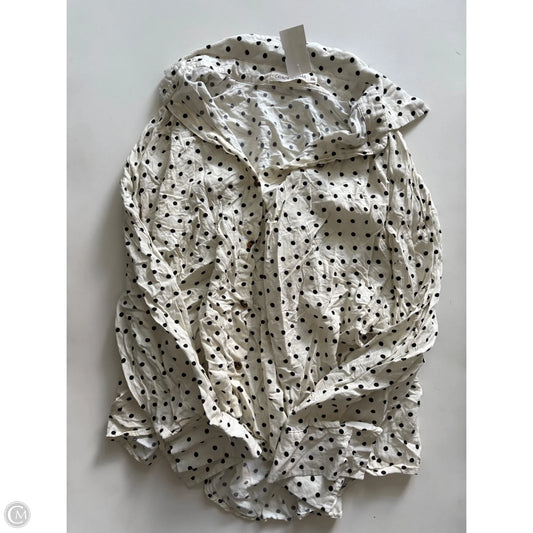 Top Long Sleeve By Grace & Emma In Polkadot Pattern, Size: 2x