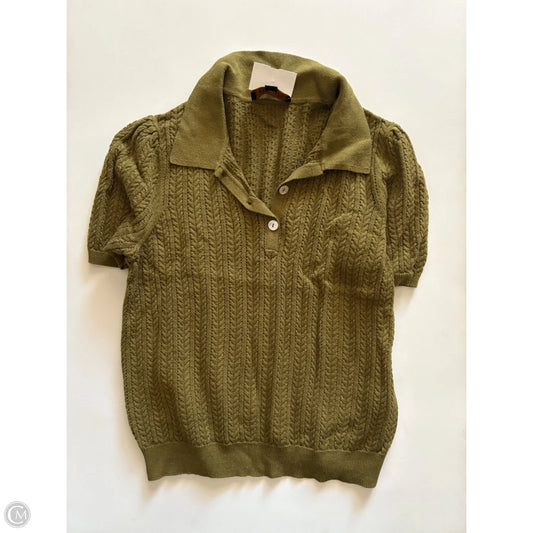 Sweater Short Sleeve By Truth In Green, Size: L