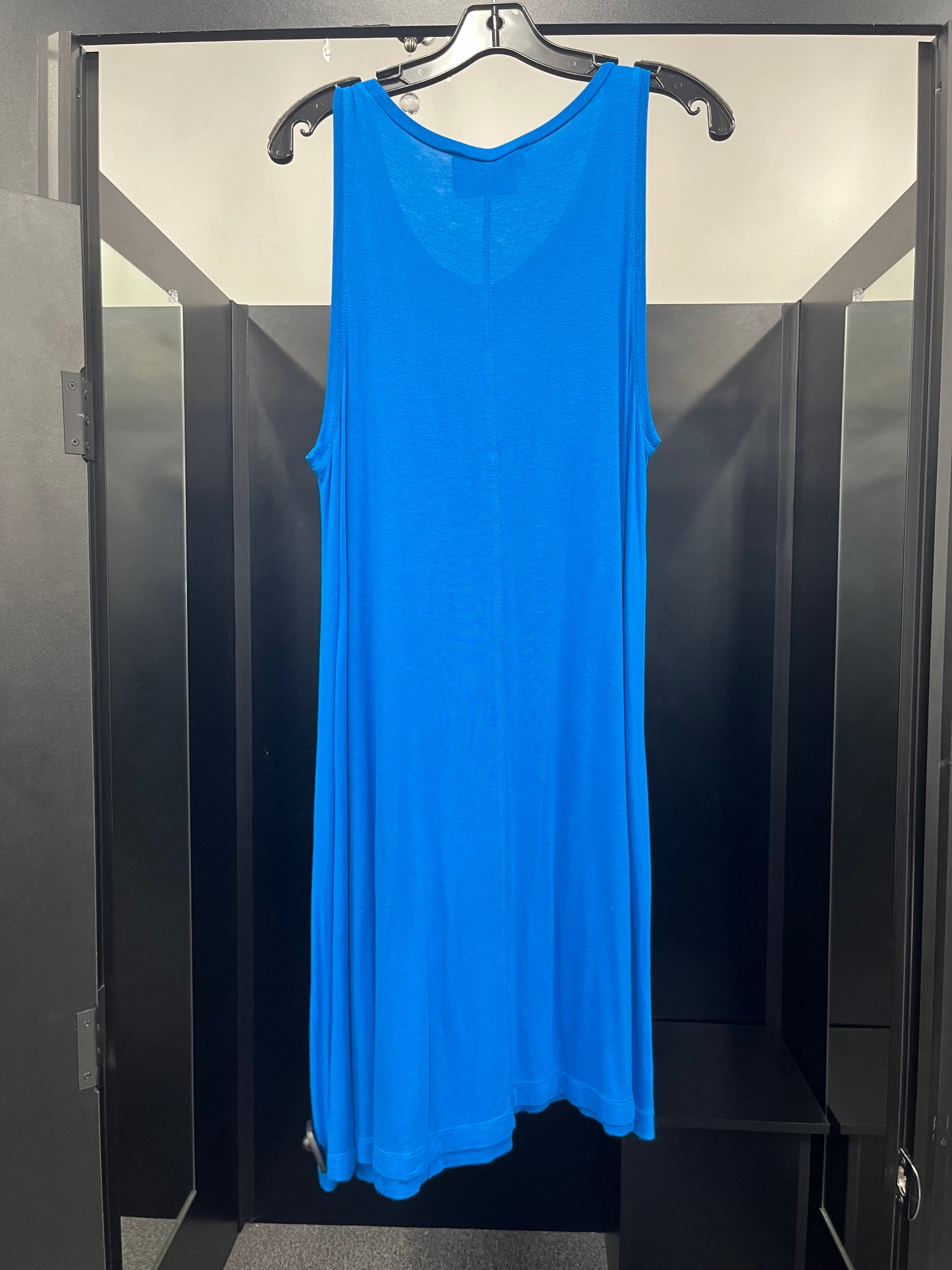 Blue Dress Casual Midi Loft, Size M