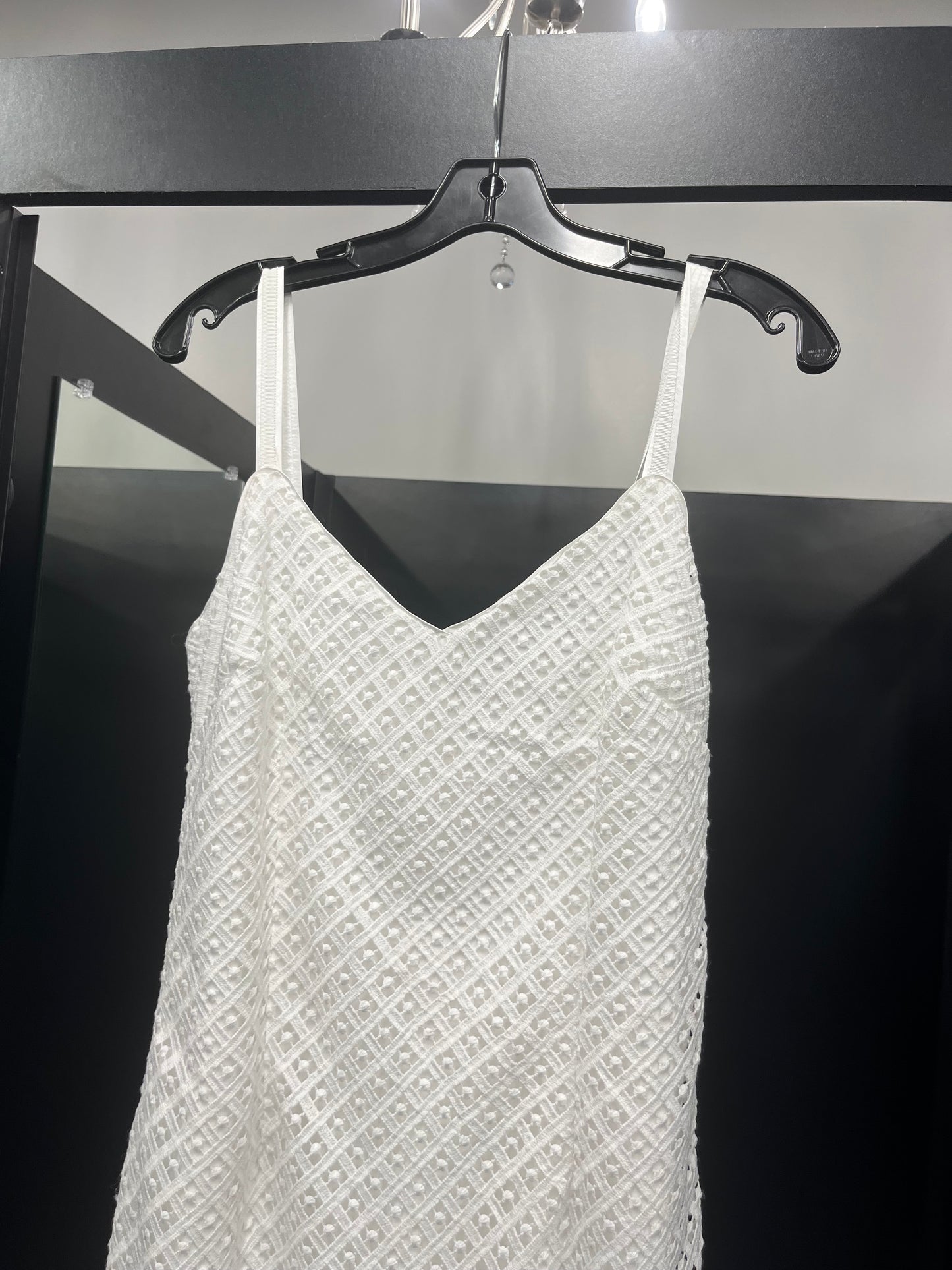 White Dress Party Midi White House Black Market, Size S