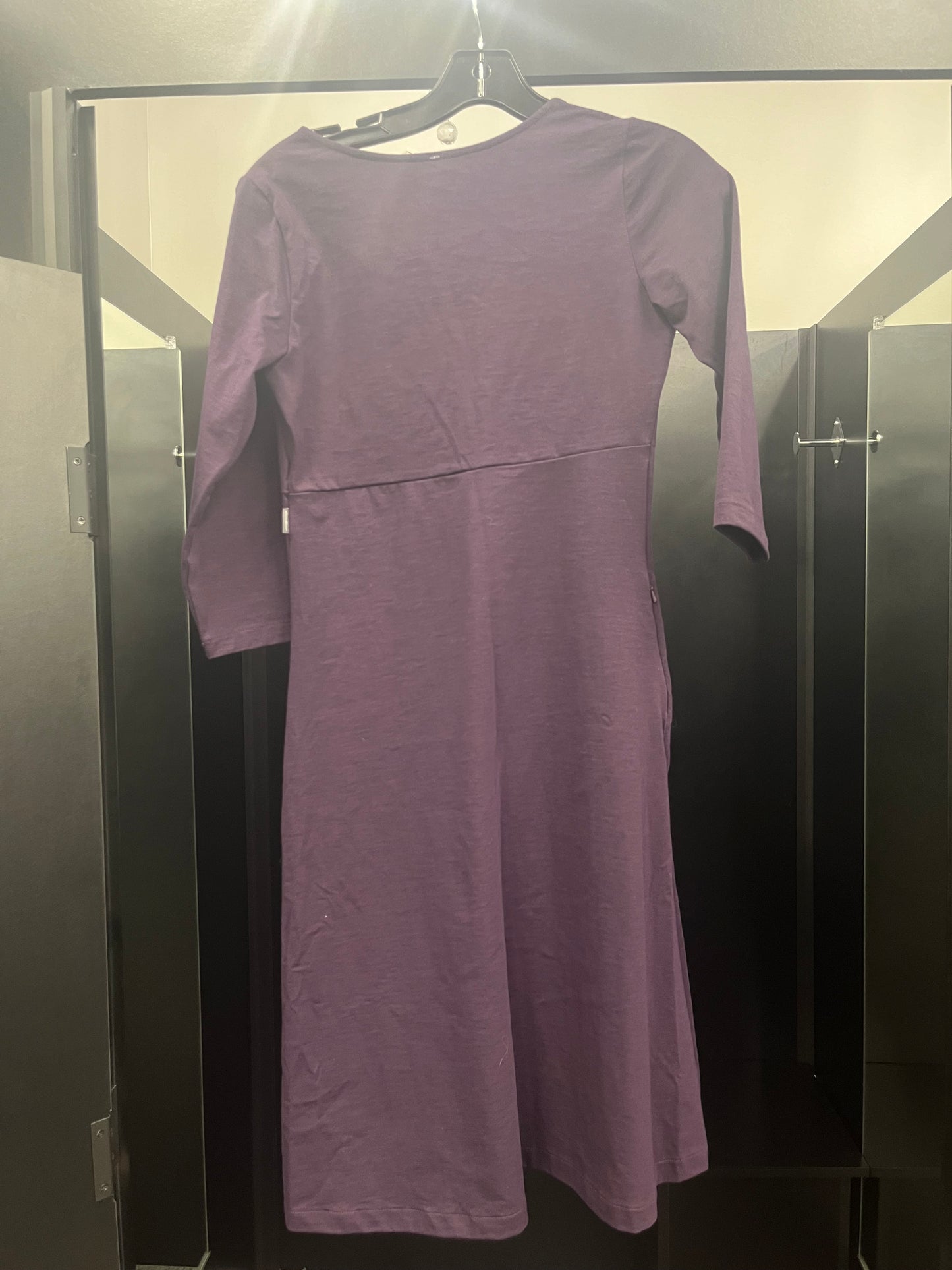 Purple Dress Casual Midi Eddie Bauer, Size Xs