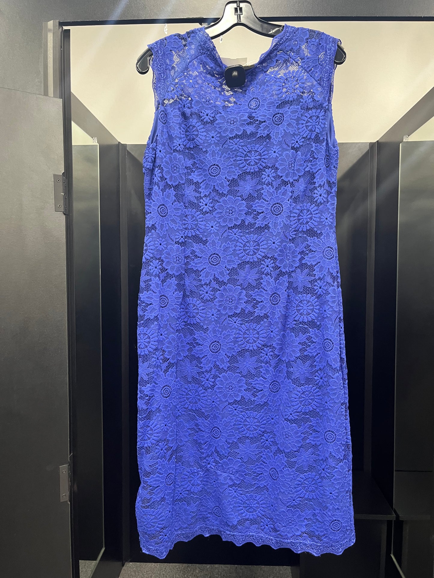 Blue Dress Party Midi Stanzino, Size Xl