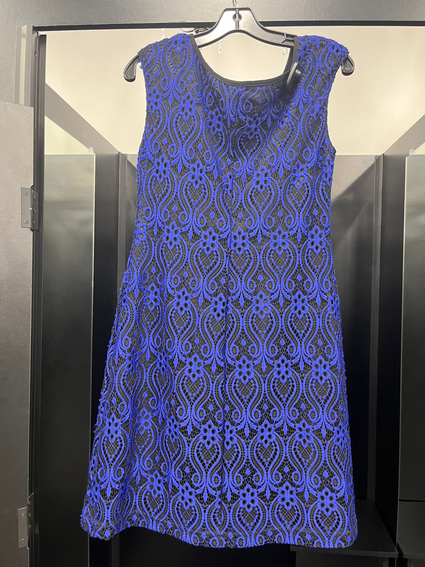 Blue Dress Party Midi Connected Apparel, Size M