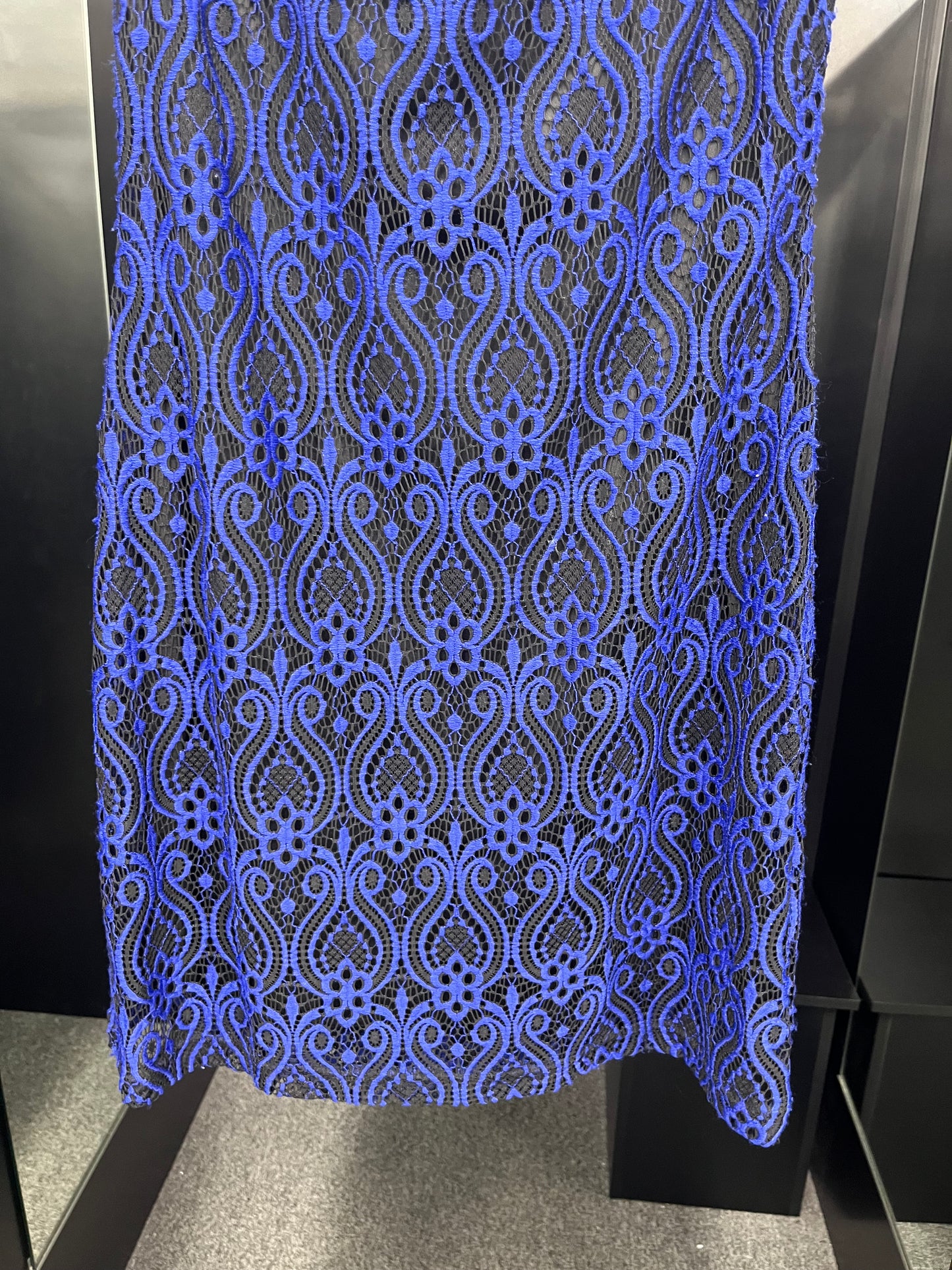 Blue Dress Party Midi Connected Apparel, Size M