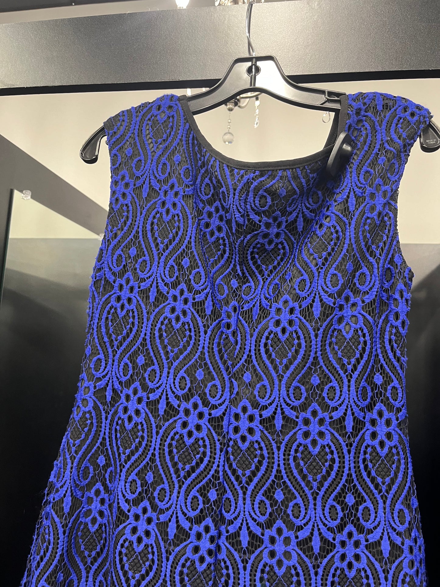 Blue Dress Party Midi Connected Apparel, Size M